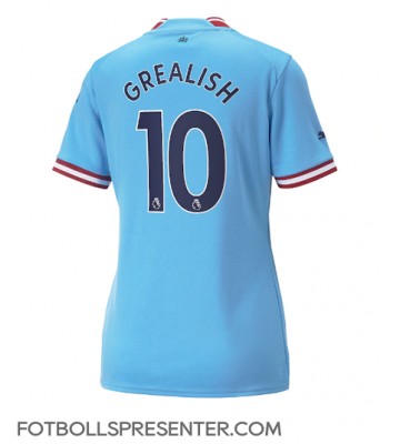 Manchester City Jack Grealish #10 Hemma Matchtröja Dam 2022-23 Kortärmad